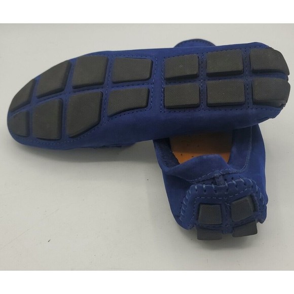 Mercanti Fiorentini Loafer driving shoes Slip On Suede Size 9.5 Made Brazil Blue - Picture 7 of 11